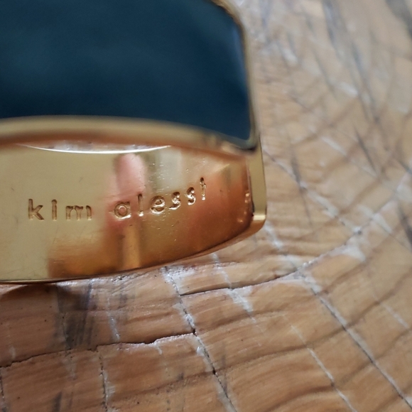KIM ALESSI Blue Leather cuff bracelet - Picture 5 of 8